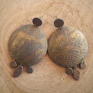 Pendientes de Arcilla Polimérica BronC